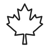 Outline of the canadian maple symbol