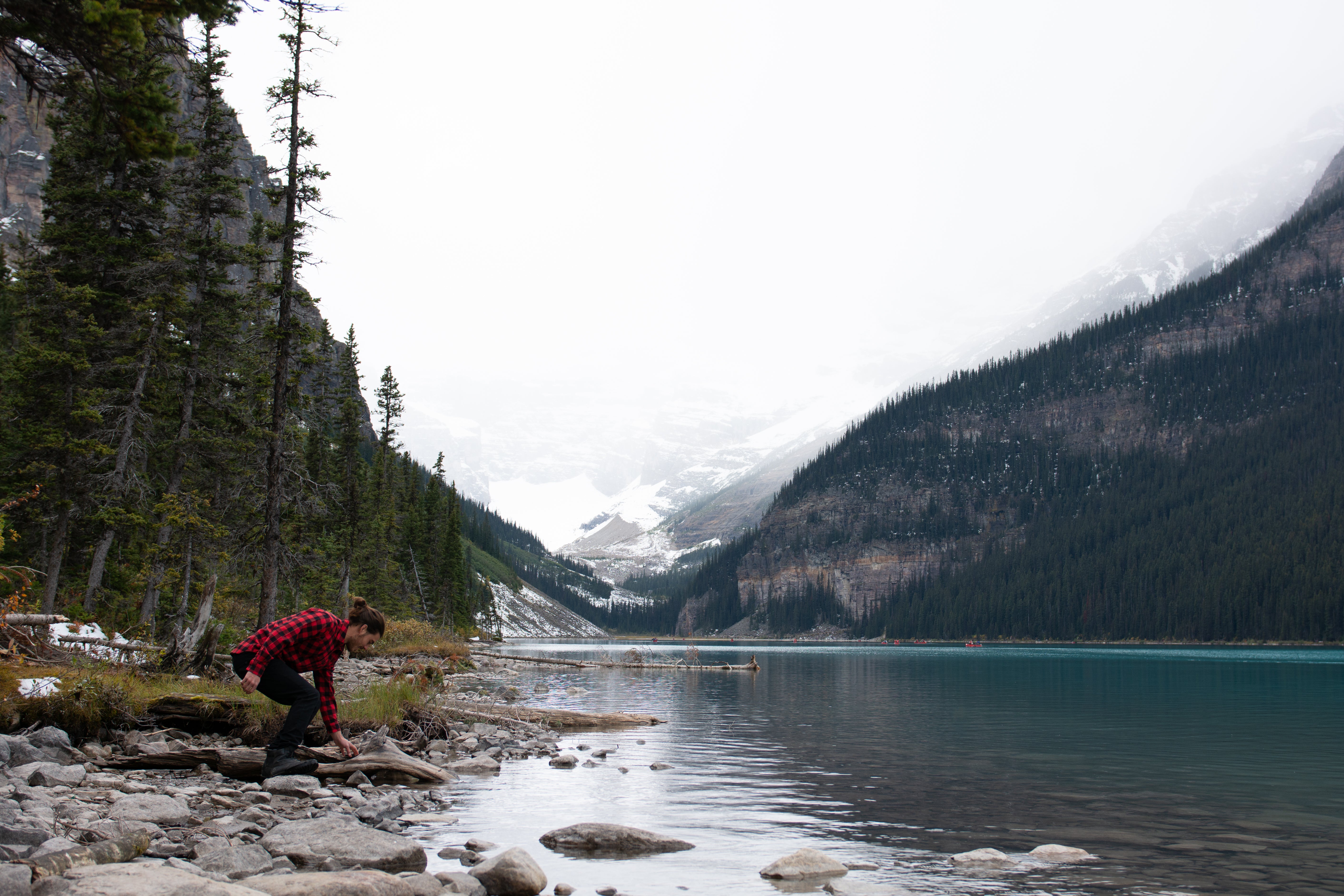 This image is decorative and is of lake louise.