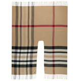 Plaid Ruana (Poncho) in Camel