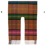 Plaid Ruana (Poncho) in Yellow Camel