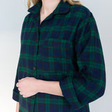 115/ Easy Fit 2 Pc. Flannel Pyjamas / Black Watch Tartan