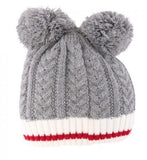 Kids Work Toque with Double Pompom