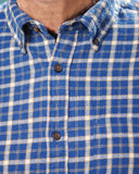 812 Mini Blue Check Men's Flannel Shirt