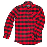 Kids Red Black Buffalo Check Shirt
