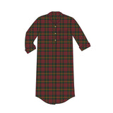 1003 / Woman's Long Flannel Nightshirt / Maple Leaf Tartan