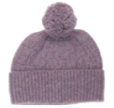 Knit Toque with Pompom Palerose