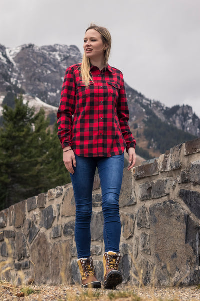 Plaid shirt black jeans best sale