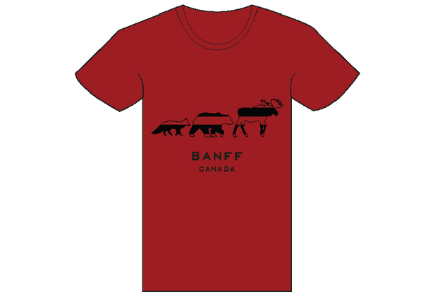 Red Banff 3 Animal T-Shirt