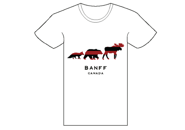 White Banff 3 Animal T-Shirt