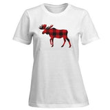 Ladies Red Moose T-Shirt