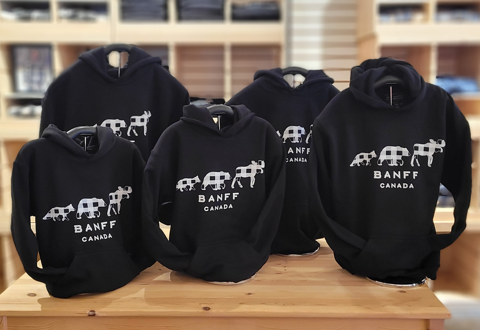 Black Kids Hoodies on table