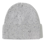 100% Wool Confetti Beanie - Light Grey
