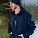 Full Zip Hoody In Black