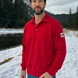 3 Button Polo In Red