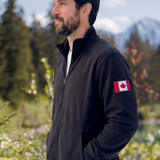Full Zip Relaxed Jacket In Black