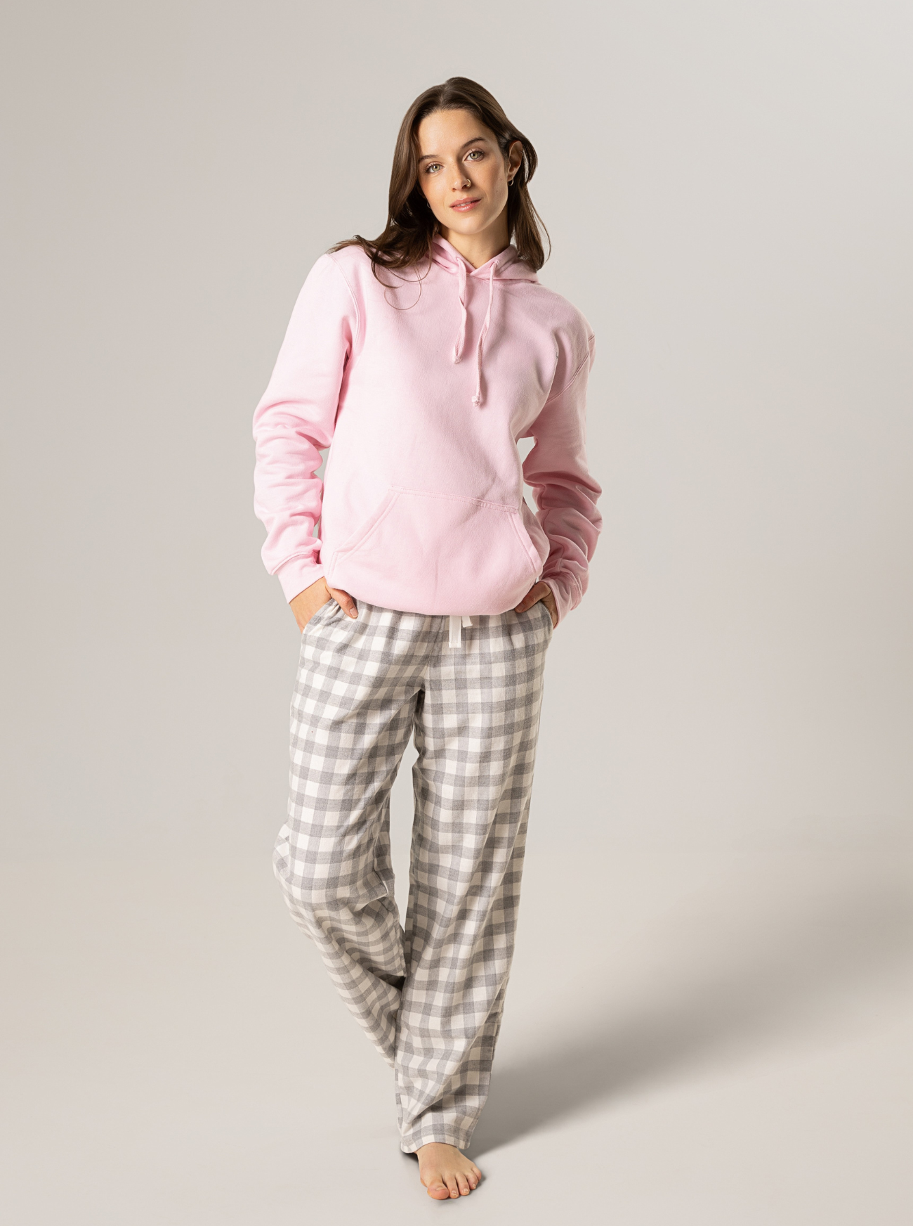 Adults Pink Unisex Hoodie