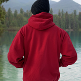 Full Zip Canada Jacket Hoody In Red