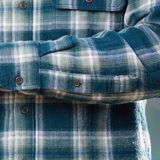 412 Men's Jade Vintage Plaid Flannel Shirt