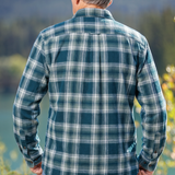 412 Men's Jade Vintage Plaid Flannel Shirt
