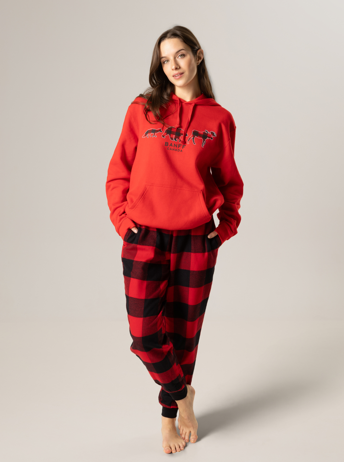 Adults Red Unisex Hoodie