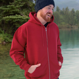 Full Zip Canada Jacket Hoody In Red