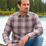 912 Men’s One Pocket Vintage Taupe with Salmon Accents