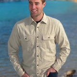 912 Men’s Solid Sand Flannel Shirt