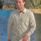 912 Men’s Solid Sand Flannel Shirt