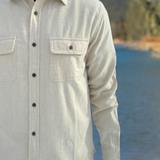912 Men’s Solid Sand Flannel Shirt