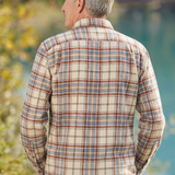 912 Shades of Beige Plaid Shirt