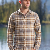 912 Oatmeal Plaid Shirt