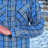 312 Men's Sky Blue Flannel Shirt