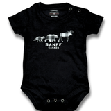 Baby Black 3 Animals with Banff Onesie