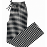 Men's Flannel Lounge Pant / Black Check