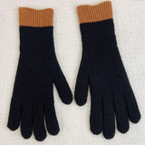 Black and Terrecota Gloves