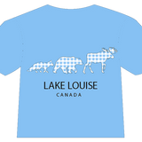 Kids Blue Lake Louise 3 Animal T-Shirt