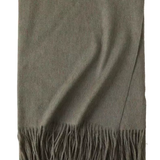Classic Oversized Wool Blend Scarf in Light Khaki
