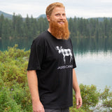 Classic Black Moose T-Shirt with Jasper