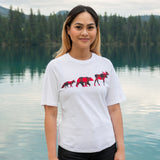 Ladies Petite Fit Red 3 Animal T-Shirt
