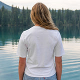 Ladies Petite Fit White with Pink Bear T-Shirt