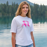 Ladies White with Pink Bear T-Shirt
