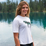 Ladies Green Moose T-Shirt