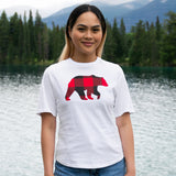 Ladies Petite Fit Red Bear T-Shirt