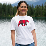 Ladies Petite Fit Red Bear T-Shirt