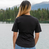 Ladies Petite Fit Black Bear T-Shirt
