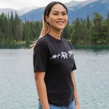 Ladies Petite Fit Black 3 Animal T-Shirt