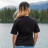 Ladies Petite Fit Black 3 Animal T-Shirt