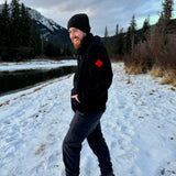 Full Zip Hoody In Black