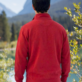 Full Zip Relaxed Canadian Jacket In Red