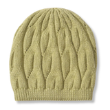 Green Wool Cable Knit Hat